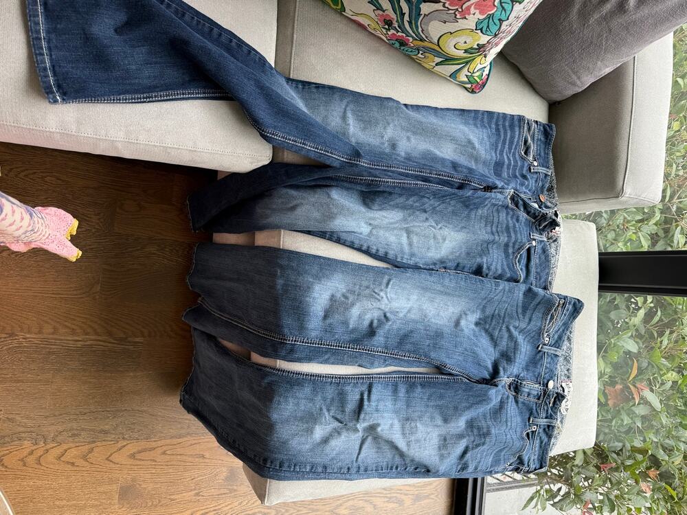 2 Pair ARIAT 31L Midrise Boot Cut Women’s Jeans Denim